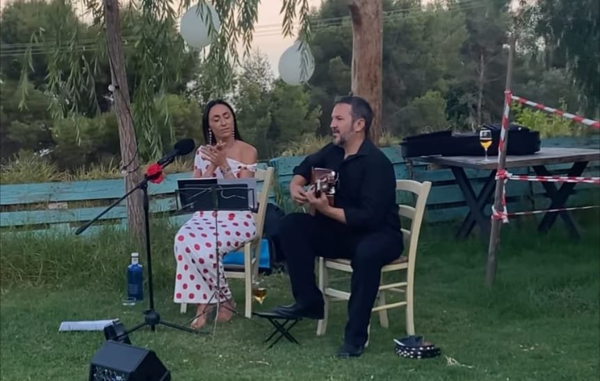 Encuentro flamenco en la finca