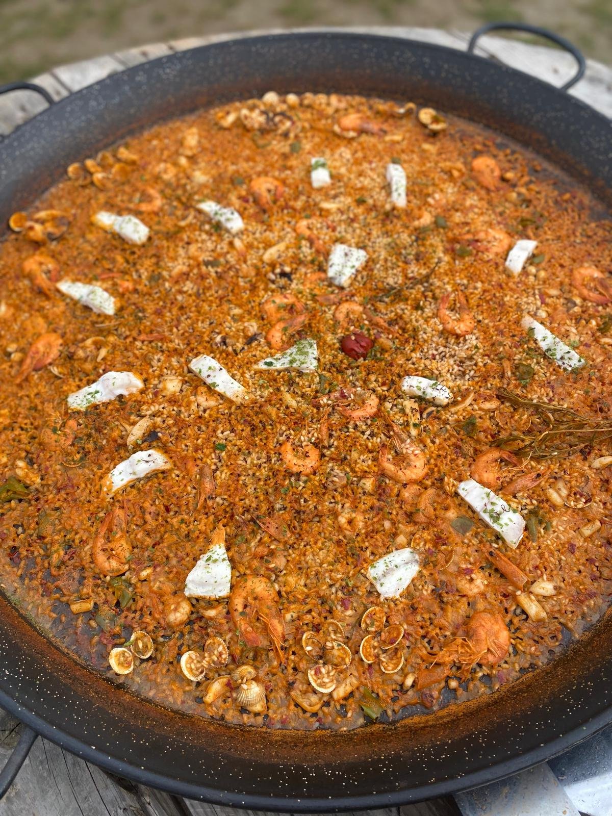 Paella pescado