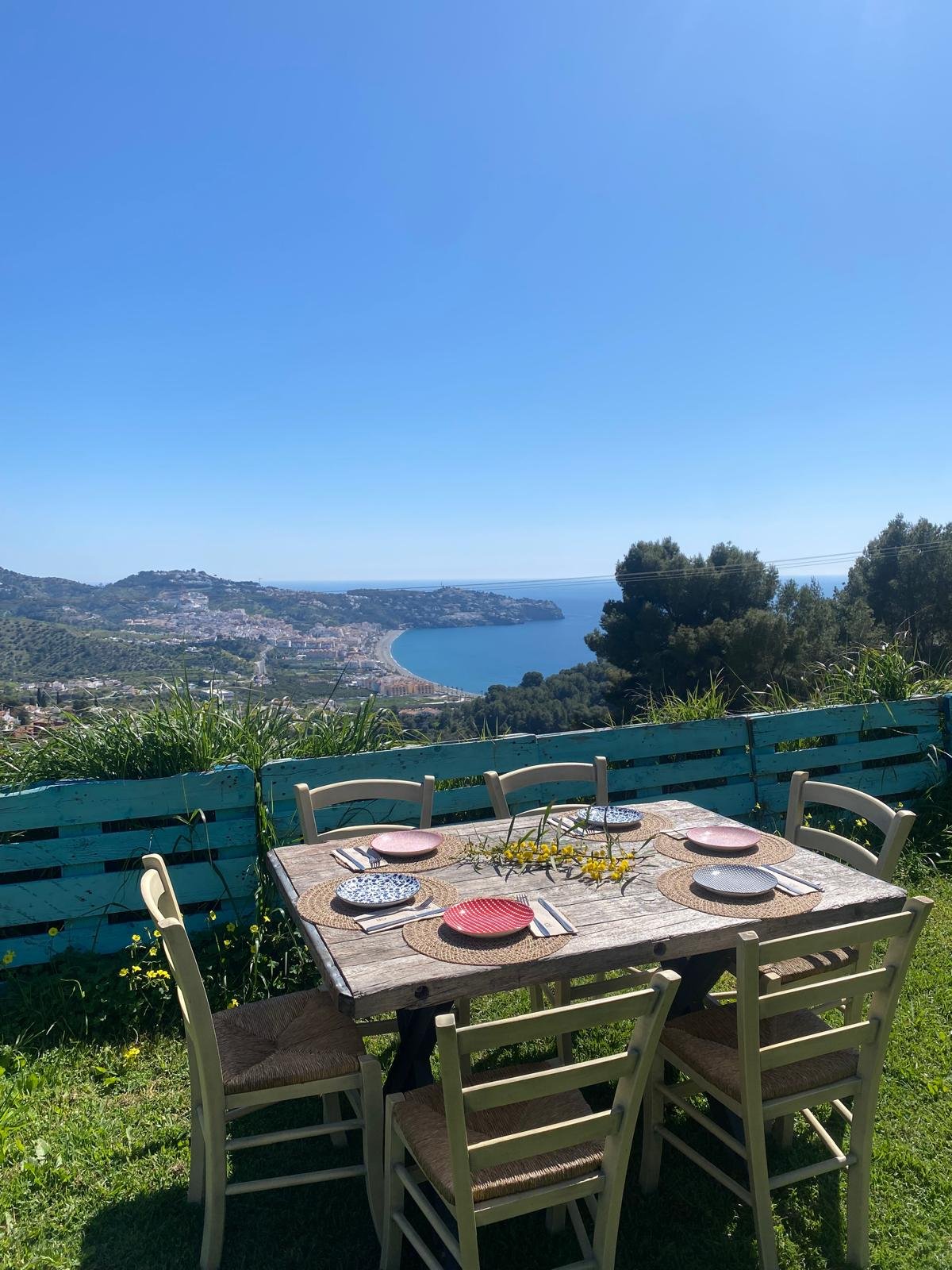 Mesa privada en la finca